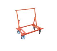 Chariot Porte-Plaques 4 Roues 450 kg - Transport et Stockage de Plaques de Plâtre et Panneaux de Bois, Pliable et Ergonomique
