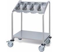 Chariot Porte-Ramasse Couverts GN 1/3 - Pujadas - Inox G