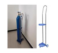 Chariot pour Bouteille （Hight 31.5/43.3inch) - Chariot Transport Inoxydable avec Roues Silencieuses pour Garage, Atelier et Laboratoire