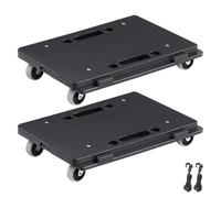 Chariot pour meubles - Mobilité pour charges lourdes - 4 roues - Compact et stable - 2 pièces - 40,6 x 27,9 cm - Capacité 227,8 kg - Noir