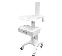 Chariot pour ordinateur portable réglable en hauteur avec roulettes, chariot de photo pour scanners, bureau roulant robuste pour cliniques dentaires, cutter portable et pour une utilisation facile