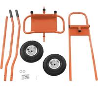 Chariot pour panneaux - Chariot de transport pour panneaux - Capacité de charge 220 kg - Plate-forme 120 x 85 cm - Pour plaques de cloison sèche, plaques de verre, plaques de plâtre - Gris