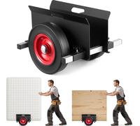 Chariot pour panneaux - Transporteur de panneaux/diable pour panneaux - Capacité de charge 453,6 kg - Roues en caoutchouc - Pour panneaux en acier, portes, matelas et panneaux de construction sèche -