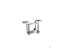 Chariot pour plancha 2 feux - Tout INOX - CHI007
