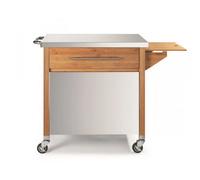 Chariot pour plancha bois/inox - Dm Creation - 00231N -