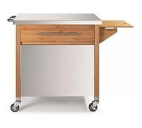 Chariot pour plancha bois/inox - Dm Creation - 00231N -