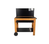 Somagic Barbecues Desserte en bois Halong avec crédence 87 x 47 cm