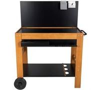 Somagic Barbecues Desserte en bois Halong avec crédence 87 x 47 cm