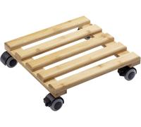 Chariot pour plantes Metafranc WU0825340 Bambou Charge max: 60 kg 300 mm x 300 mm x 74 mm Nombre de roulettes pivotantes 4