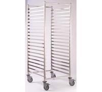Chariot professionnel de fermentation 600 x 800 mm, 4 roues pivotantes dont 2 avec frein. 20 niveaux G