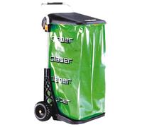 Chariot ramasse-feuilles et déchets en aluminium avec sac et couvercle Claber Carry Eco 8934