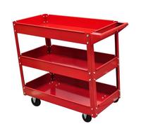 Chariot servante d'atelier charge 100 kg 3 bacs porte outils