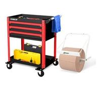 Chariot servante d'Atelier Chariot à Outil BM TOOLS BMT TOOL DRAWER - 3 Tiroirs à glissières - avec Distributeur de papier