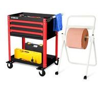 Chariot servante d'Atelier Chariot à Outil BM TOOLS BMT TOOL DRAWER - 3 Tiroirs à glissières - Distributeur sur pieds de papier