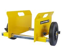Chariot stabilisateur, capacité de 250 kg, pneus de 20 cm (8 pouces), plaque de serrage réglable