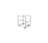 Chariot support pour grand bac 220 Litres semi-cylindrique, inox,