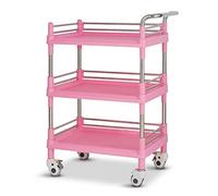 Chariot utilitaire de cuisine multifonction à 3 niveaux, chariot roulant portable avec frein, diable robuste pour hôtel et salon, taille XL 73 x 53 x 100 cm