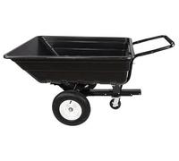 Chariote à deux roues de 220 litres – Utilisable comme brouette, benne de chantier ou brouette de jardin, capacité de charge jusqu'à 300 kg, robuste et durable, idéale pour le jardin, les chantiers, l