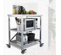 Chariots Azomor et Verrijdbare en acier inoxydable pour la cuisine, le bureau et la buanderie