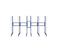 Chariot de séchage combiné Chariot de séchage pour peinture x3 & avec raccords à 2 voies Kit de raccordement 4 roulettes robustes pivotant à 360° 15 niveaux par châssis Mobile 25 kg par niveau Capacit
