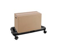 vidaXL Chariots de transport 2 pcs noir polypropylène 200 kg