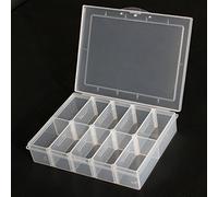 ChaRLes 10 Compartiments Rangement Plastique Réglable Électronique Boîte À Outils Étui
