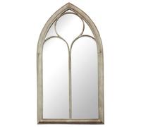 CHARLES BENTLEY Miroir Arche Rome Style Gothique, Grand Miroir Mural extérieur, résistant à l’Eau et à la Rouille, Verre incassable 4mm, Crochet Suspendu (112x61x4cm)