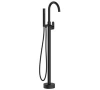 Charme Colonne de sol mécanique noire pour baignoire ilot Essebagno