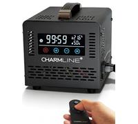 Charmline Générateur d’ozone intelligent avec télécommande, éliminateur d’odeurs pour pièces, voitures, caves et espaces pour animaux, module d’ozone à tube en quartz, 60.000 mg/h, Noir