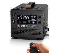 Charmline Générateur d’ozone intelligent avec télécommande, éliminateur d’odeurs pour pièces, voitures, caves et espaces pour animaux, 60.000 mg/h, Noir