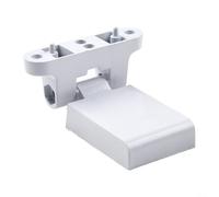 Charnière à battant en alliage d'aluminium pour portes en plastique et acier, charnière de haute sécurité, pour charnière de porte blanche adaptée pour ouverture à gauche ou à droite