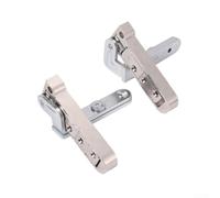 Charnière à fermeture amortie silencieuse pour placard de cuisine | Rotation réglable en 3D, action silencieuse et lisse, alliage de zinc, finition argentée, alignement facile