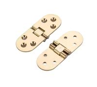 Charnière à rabat en laiton mat, 80x30mm, 1 pièce, autoportante, for Table pliante, armoires, portes, accessoires encastrés(Gold)