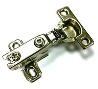 Charnière à ressort de 26 mm, angle d'ouverture de 95°, système de fermeture en douceur, recouvrement partiel, lot de 10 pièces