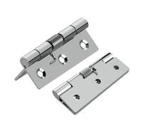 Charnière à ressort en acier inoxydable, 2 pièces, 75mm, retour automatique, ferme-porte, de Torsion, Mini matériel, charnière pliante