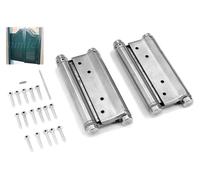 Charnière à ressort en acier inoxydable, à double action, auto-fermant, 76 mm, lot de 2