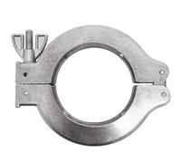 Charnière à serrage rapide à bride ISO-KF, 2 pièces, collier de serrage à écrou à oreilles en acier inoxydable for chambre de dégazage et four à vide(KF50)