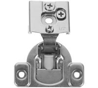 Charnière de Meuble Américaine 1/2'' en Acier Inoxydable Argenté