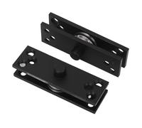 Charnière de pivot de porte, charnière de porte cachée de 2PCs avec la rotation de 360 degrés, charnière résistante de pivot d'acier inoxydable, haut et bas coaxial