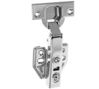 Charnière de Placard en Acier Inoxydable à Fermeture Douce | Module Hydraulique Intégré, Bras de Transmission, Usage la Cuisine et Salle de Bain, Finition Argenté