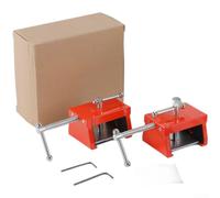 Charnière de placard en alliage d'aluminium 16 cm Rouge Outil de travail du | Alliage d'aluminium, 16 cm de long, finition rouge, guide de perçage précis, résistance durable