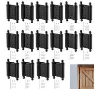 Charnière de porte avec mécanisme à ressort, noire, 1 pièce