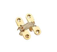 Charnière de porte croisée cachée 1 pièce 8x42mm | Charnière invisible dissimulée, conception à roulement transversal à 180°, vis incluse(A)