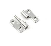 Charnière de porte d'angle à ressort à fermeture automatique, 1,5 pouce de long, côté gauche/droit, en acier inoxydable Charnière pliante(Left)