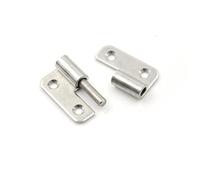 Charnière de porte d'angle à ressort à fermeture automatique, 1,5 pouce de long, côté gauche/droit, en acier inoxydable Charnière pliante(Right)