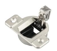 Charnière de porte d'armoire en acier inoxydable, fermeture automatique, compacte, 110 degrés, charnière de remplacement pour armoires de cuisine, portes de placard, 1 pièce