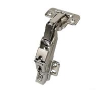 Charnière de porte d'armoire Hettich Sensys 8657i TH52 à fermeture amortie - Grand angle de 165 degrés - En acier laminé à froid - Pour une épaisseur de 16 à 30 mm - Argenté - Avec coupe de 35 mm et
