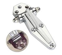 Charnière de porte de 10,2 cm en alliage de zinc à fermeture automatique pour stockage de fruits de mer, boîte à vapeur, four, armoire de rangement, argent