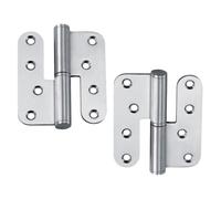 Charnière de Porte Dégondable en Acier Inoxydable, 1 Paire, Argenté