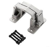 Charnière de porte en acier inoxydable à 180 degrés pour portes lourdes en pierre et coupe-feu, charnière en matériau épais avec une forte capacité de charge jusqu'à 200 kg, argent (150 kg)